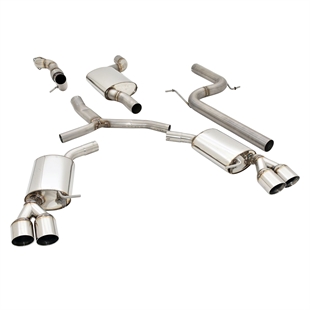 Friedrich Motorsport 76 mm Duplex Eksosanlegg til Audi A4 B9 (B8/8W) Forhjulsdrift